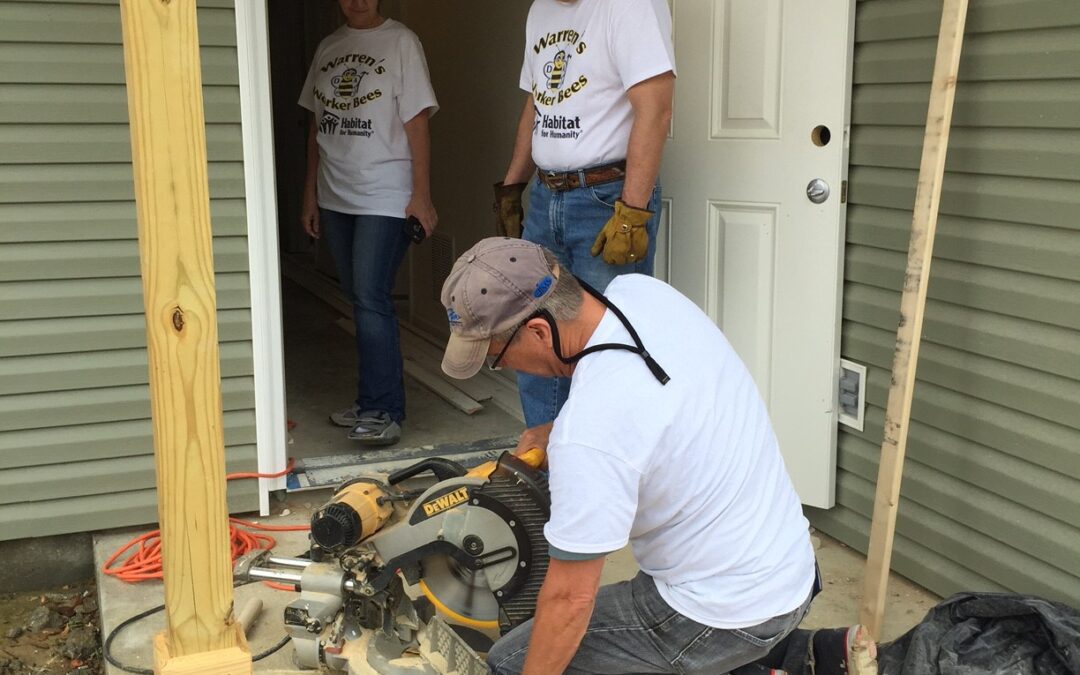 District Attorney Warren Montgomery and Staff Volunteer at Habitat for Humanity
