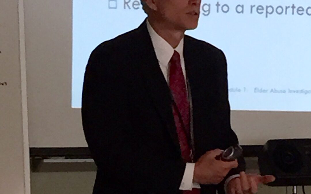 Assistant District Attorney Harold Bartholomew Presents at Elder Abuse Training