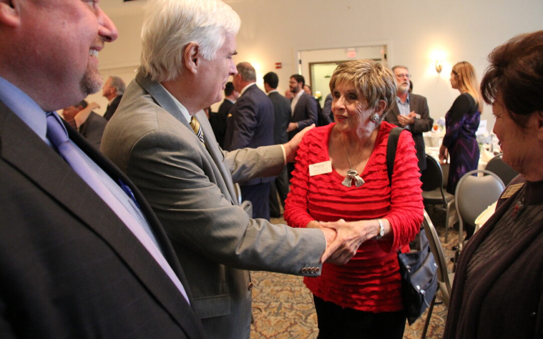 DA Montgomery attends St. Tammany Chamber event.