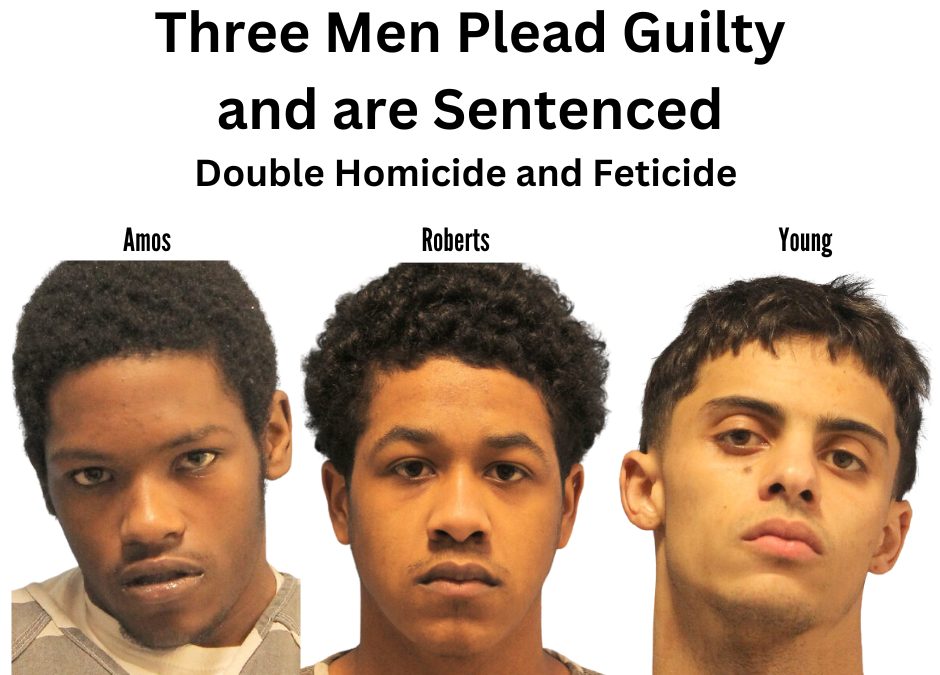 Three Men Plead Guilty and are Sentenced in Connection with a Double Homicide and Feticide in Lacombe