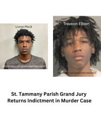 St. Tammany Parish Grand Jury Returns Indictment in Murder Case